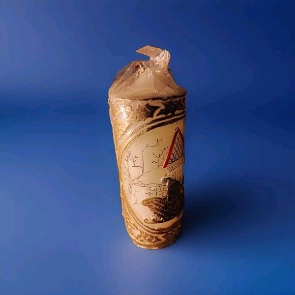 MCM Candle 6" Asian Santa Christmas Reindeer HANDCRAFTED VNTG NEW Jasco 3D 1950s - Picture 4 of 4